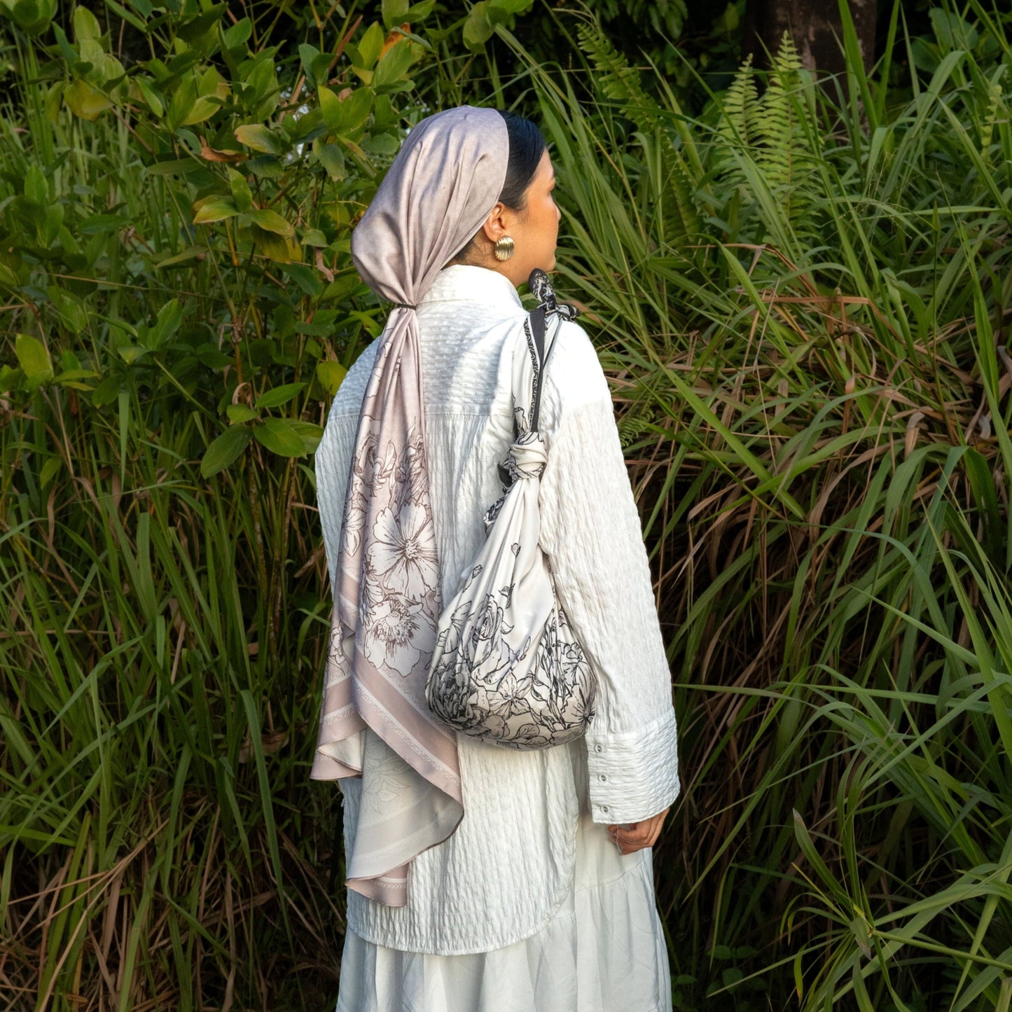 Sekuntum Shawl in Dusty Rose
