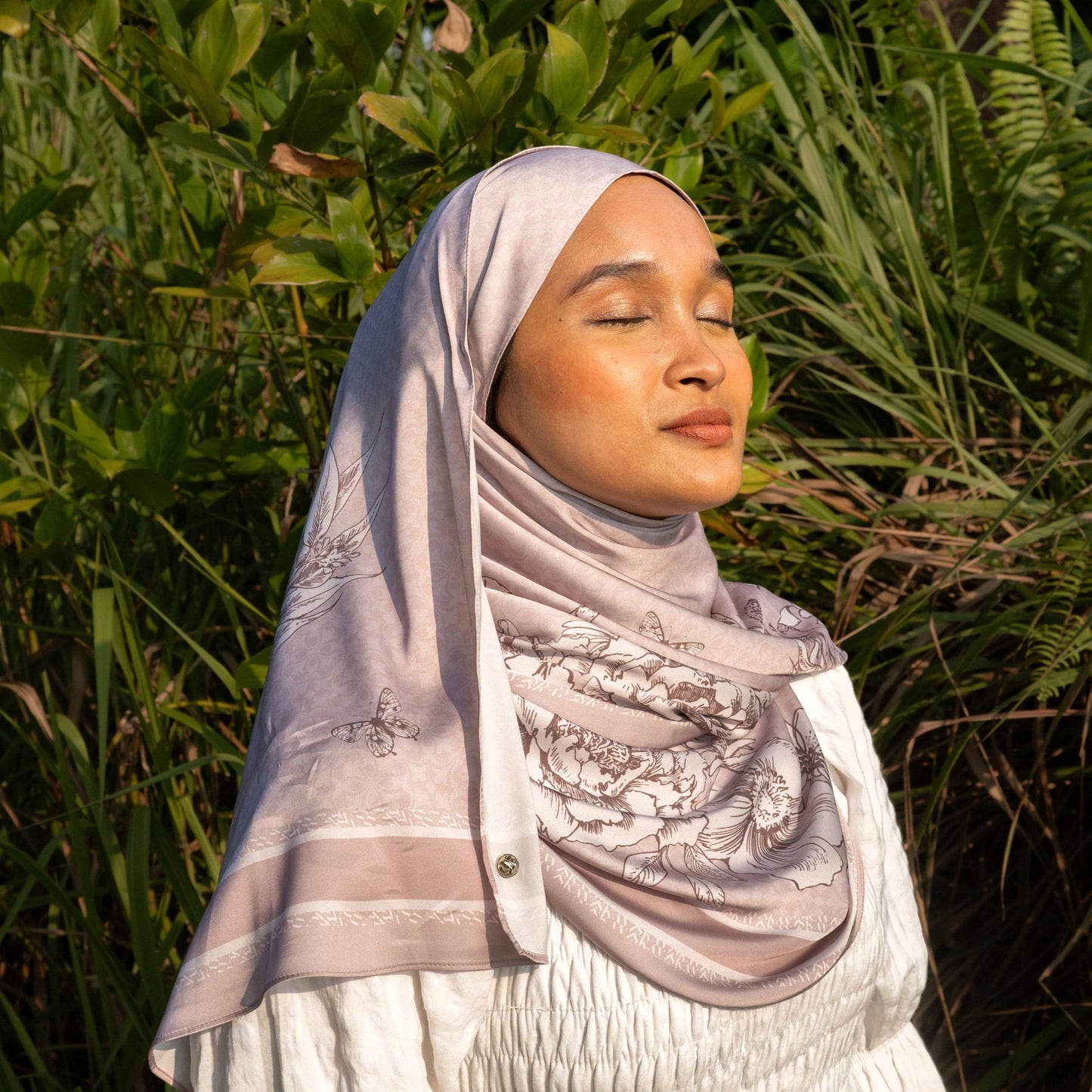 Sekuntum Shawl in Dusty Rose