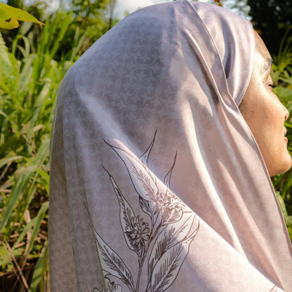 Sekuntum Shawl in Dusty Rose